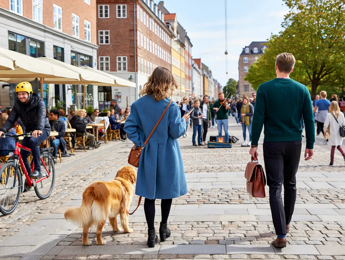 Travlt gadeliv i dansk by